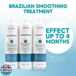 Amazonliss Keratin Hair Treatment Set 8.45 Fl Oz Natural Ingredients ACAI