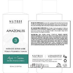 Amazonliss Keratin Hair Treatment Set 8.45 Fl Oz Natural Ingredients ACAI