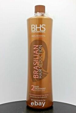 BHS Professional Brazilian Keratin Brasilian Hair Seduction 2 Hair Treatment, 1L