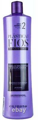 BRAZILIAN KERATIN CADIVEU PLASTICA DOS FIOS HAIR STRAIGHTENING STEP 2 +MASK 500g