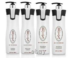 BTX Keratin Cure Btox Blonde Thin Fragile Hair Straighten Treatment 4pc Kit 32oz