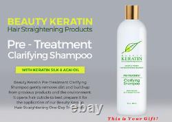 Beauty Keratin Hair Straightening One-Day Treatment 2-Piece Set