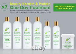 Beauty Keratin Protein Hair-Straightening One-Day Treatment 7-Piece System