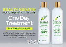 Beauty Keratin Protein Hair-Straightening One-Day Treatment 7-Piece System