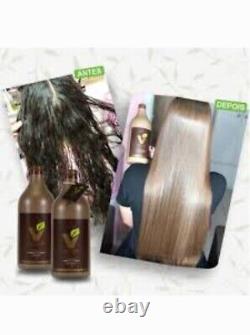 Biotina Progressive Brush 100% Organic Vegan Hair, Brazilian Keratin 2x1L/34. Oz