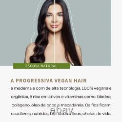 Biotina Progressive Brush 100% Organic Vegan Hair, Brazilian Keratin 2x1L/34. Oz