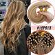 Blonde Pre Bonded Keratin Nano Ring With Beads 100% Human Hair Extensions 100g E