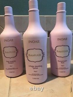 Botohair by INOAR step Brazilian Hair Keratin Treatment 3/33.8oz each bottles