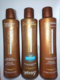 Brasil Cacau Brazilian ECO-Keratin Kit Salon Professional Hair Treatment = 900ml