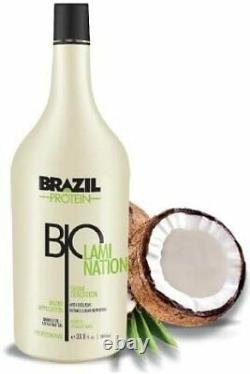 Brazilian Bio Lamination Protein 33.8 fl. Oz. Organic hair straightening