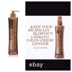 Brazilian Blowout Original Straightening SOLUTION 12 Oz and IONIC BONDING SPRAY