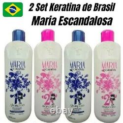 Brazilian Hair Keratin Treatment Complex Blowout 4x1L Maria Escandalosa Original