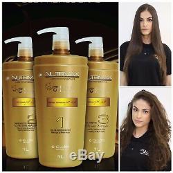 Brazilian Keratin Agi Max Nutrimax Blowout Hair Treatment Kit 3x1L Stra