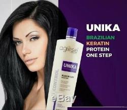 Brazilian Keratin Hair Straightener Formaldehyde Free Treatment Unika Agilise