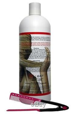 Brazilian Keratin Hair Treatment Kit 32oz/1000ml Keratin & Shampoo FREE COMB