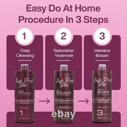 Brazilian Keratin Hair Treatment Straightening Smooths, Softens, Moisturizers