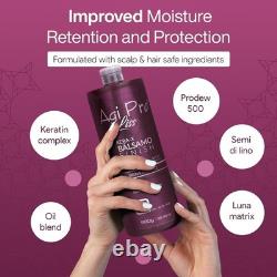 Brazilian Keratin Hair Treatment Straightening Smooths, Softens, Moisturizers