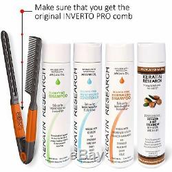 Brazilian Keratin Hair Treatment and Straightening Easy Comb 4 Bottles Value Kit