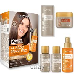 Brazilian Keratin Straightening Treatment at Home with Hyaluronic Acid And