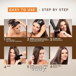 Brazilian Keratin Straightening Treatment at Home with Hyaluronic Acid And