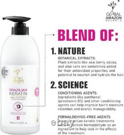 Brazilian Keratin Sulfate-Free Shampoo 1000ml and Conditioner 1000ml