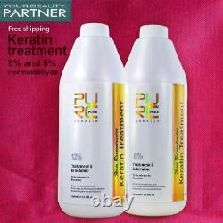 Brazilian Keratin Treatment Straightening Hair 8% Formalin 1000ml + 12% 1000ml