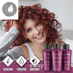 Brazilian Natural Keratin Hair Treatment Kit for Straightening Curls and Frizz