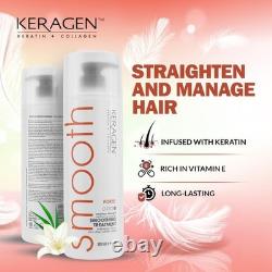 Brazilian Smoothing Keratin Hair Treatment Sulfate-Free Blowout System for