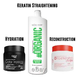 Brazilian Straightening Keratin Hair Treatment & Hydration & Reconstruction