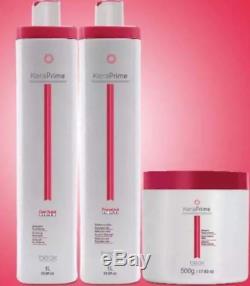 Brazilian keratin Hair Treatment KeraPrime Progressive Kit 3 Products Beox