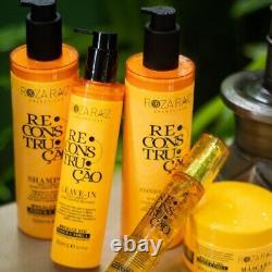 Brazilian kit reconstructing treatment hair 5 products Roza Raiz brand
