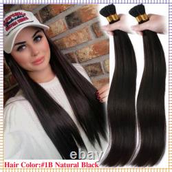 CLEARANCE 1G/S Stick I Tip Remy Human Hair Extensions Fusion Keratin Pre Bonded
