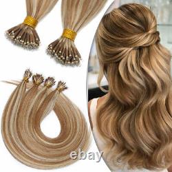 CLEARANCE Nano Ring 100% Human Remy Hair Extensions Micro Loop Beads I Tip Color