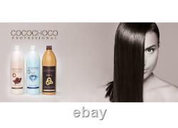 COCOCHOCO GOLD + ORIGINAL Keratin 2x250ml + SULPHATE FREE SHAMPOO 400ml Salon