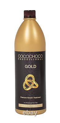 COCOCHOCO Gold Brazilian Blow Dry Hair Straightening Keratin Treatment 1000ml