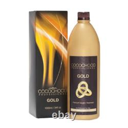 COCOCHOCO Gold keratin hair straightening treatment 34oz with 24k liquid gold