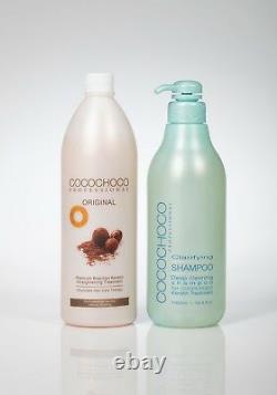COCOCHOCO Original Brazilian keratin treatment 34 oz + cleansing shampoo 34 oz