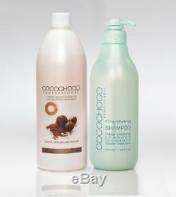 COCO CHOCO Brazilian Keratin Hair Treatment 1000ml +1000ml Deep cleaning shampoo