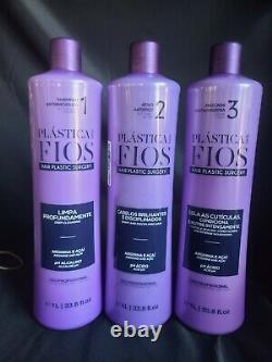 Cadiveu Brazilian Keratin Plastica Dos Fios Treatment Hair Straightening 3 Steps