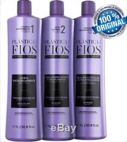 Cadiveu Brazilian Keratin Plastica Dos Fios Treatment Hair Straightening 3 Steps