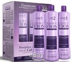 Cadiveu Brazilian Keratin Plastica Dos Fios Treatment Hair Straightening 3 Steps