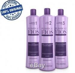 Cadiveu Brazilian Keratin Plastica Dos Fios Treatment Hair Straightening 4 Pcs