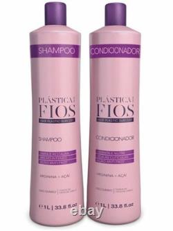 Cadiveu Plastica dos Fios 3 Kits Shampoo Conditioner 6x1L Brazilian Hair Care