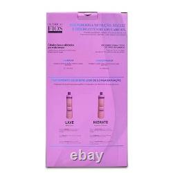 Cadiveu Plastica dos Fios 3 Kits Shampoo Conditioner 6x1L Brazilian Hair Care