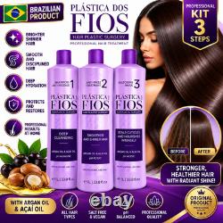 Cadiveu Plastica dos Fios Straightener Brazilian Keratin Hair Treatment 3x 1L