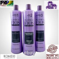 Cadiveu Plastica dos Fios Straightener Brazilian Keratin Strand Treatment 3x 1l Cadiveu Plastica dos Fios Straightener Brazilian Keratin Strand Treatment 3x 1l