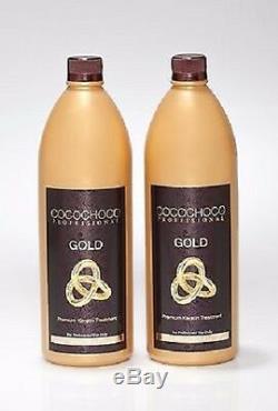 Cococohoco Gold Brazilian Keratin Treatment Blow Dry Hair Straightening 2 Litre