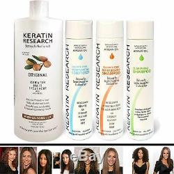 Complex Brazilian Keratin Hair Treatment 4 Bottles 1000Ml Kit Includes Sulfate F