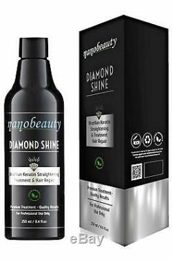 Diamond Brazilian Keratin Blow Dry Hair Straightening Treatment 250ml Kit/Set