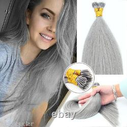 Double Drawn Brazilian Remy Human Hair Extensions Keratin Stick I Tip Hair 1g/s